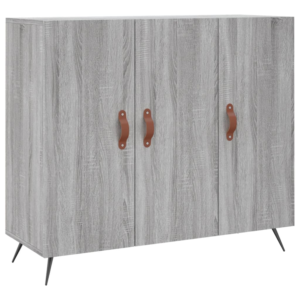 Credenza Grigio Sonoma 90x34x80 cm in Legno Multistratocod mxl 81404