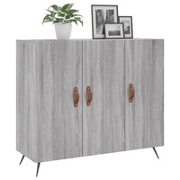 Credenza Grigio Sonoma 90x34x80 cm in Legno Multistratocod mxl 81404