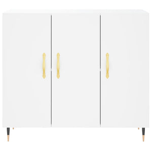 Credenza Bianca 90x34x80 cm in Legno Multistrato 828084