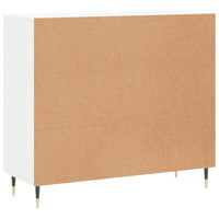 Credenza Bianca 90x34x80 cm in Legno Multistrato 828084