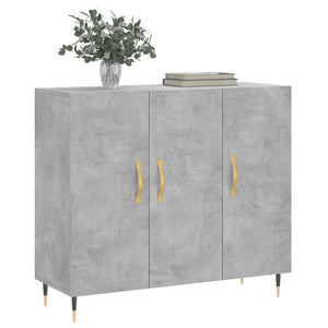 Credenza Grigio Cemento 90x34x80 cm in Legno Multistratocod mxl 103935