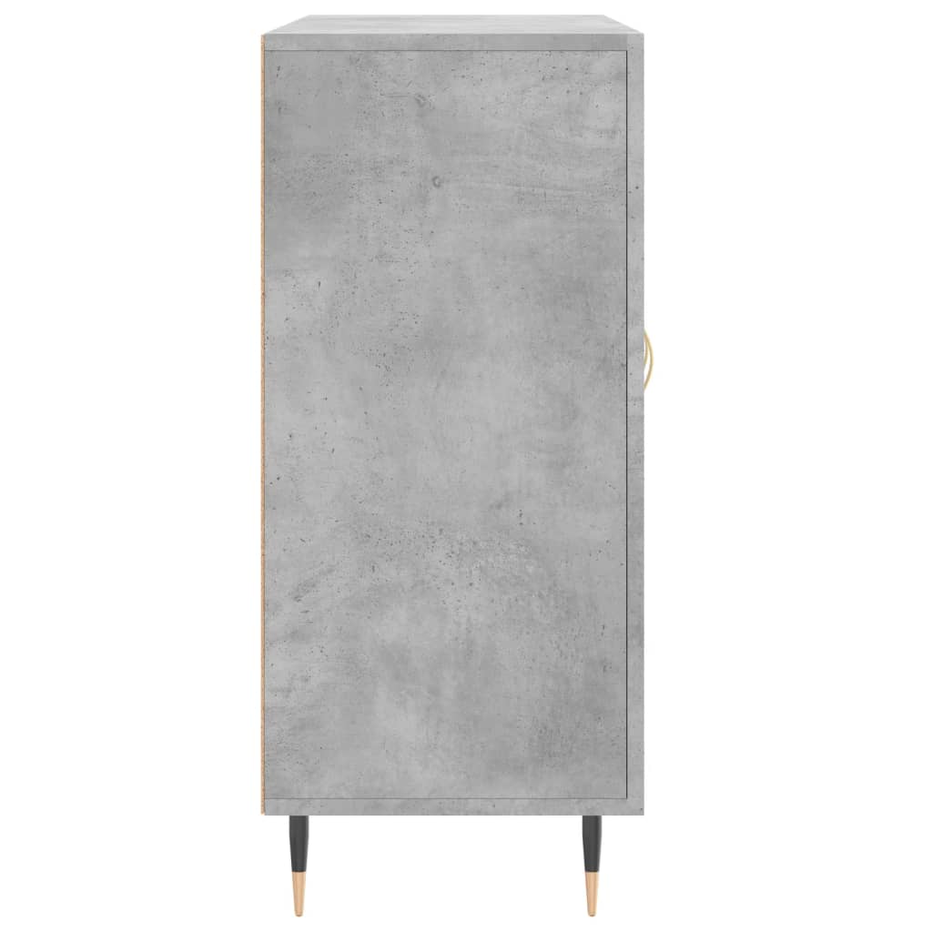 Credenza Grigio Cemento 90x34x80 cm in Legno Multistrato 828088