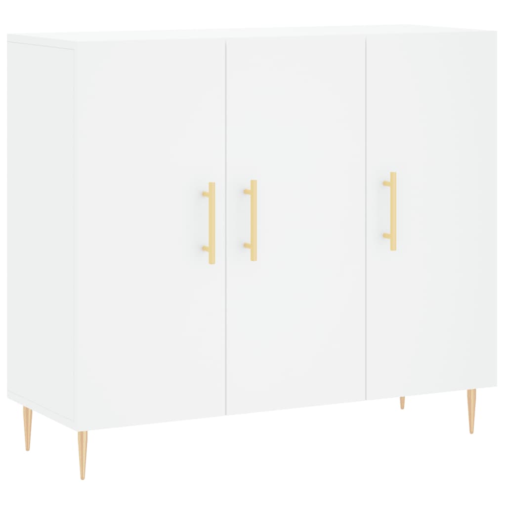 Credenza Bianca 90x34x80 cm in Legno Multistratocod mxl 126917