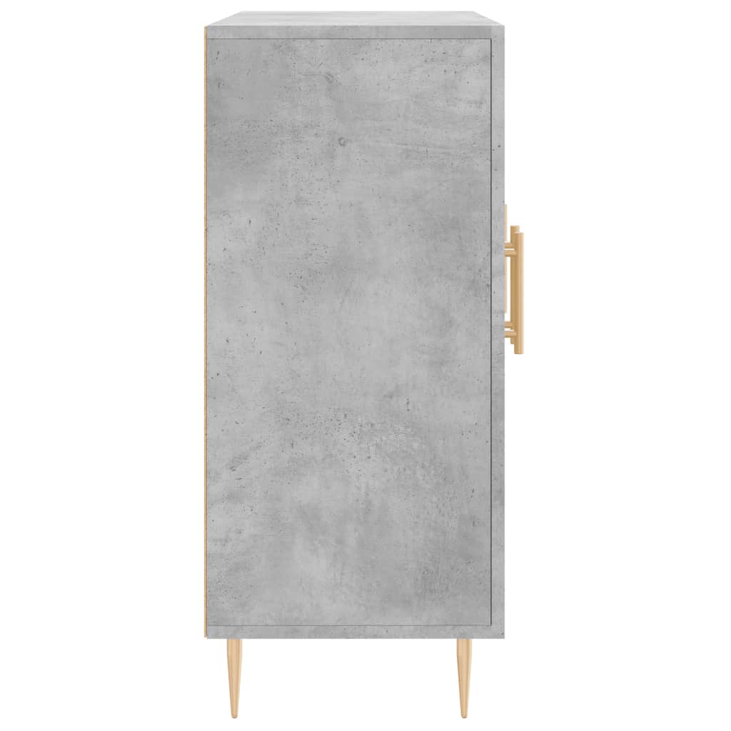 Credenza Grigio Cemento 90x34x80 cm in Legno Multistrato 828096