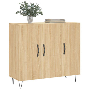 Credenza Rovere Sonoma 90x34x80 cm in Legno Multistrato 828103