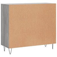 Credenza Grigio Sonoma 90x34x80 cm in Legno Multistrato 828106