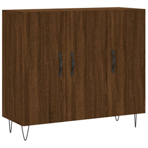 Credenza Rovere Marrone 90x34x80 cm in Legno Multistratocod mxl 80875