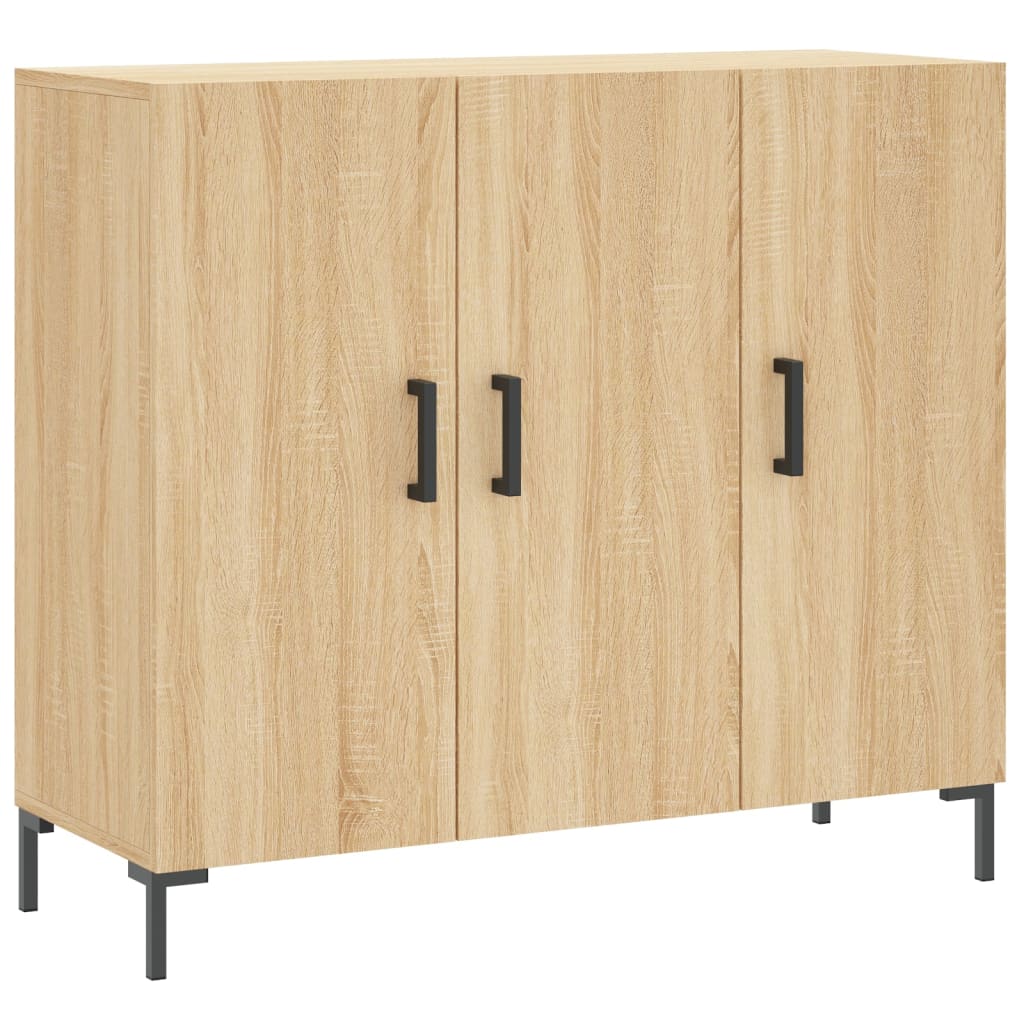 Credenza Rovere Sonoma 90x34x80 cm in Legno Multistrato 828111