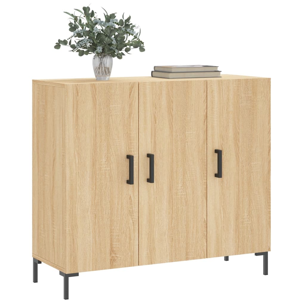 Credenza Rovere Sonoma 90x34x80 cm in Legno Multistrato 828111