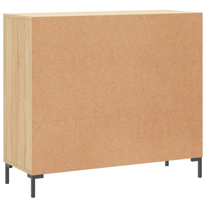 Credenza Rovere Sonoma 90x34x80 cm in Legno Multistrato 828111