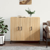 Credenza Rovere Sonoma 90x34x80 cm in Legno Multistrato 828111