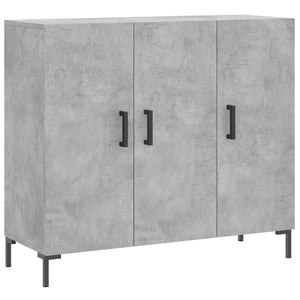 Credenza Grigio Cemento 90x34x80 cm in Legno Multistrato 828112