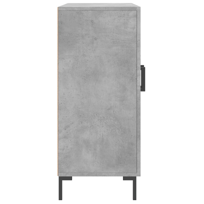 Credenza Grigio Cemento 90x34x80 cm in Legno Multistrato 828112