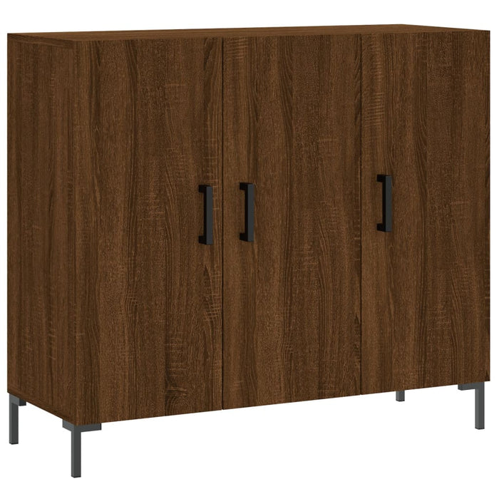 Credenza Rovere Marrone 90x34x80 cm in Legno Multistratocod mxl 129086