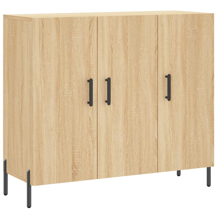 Credenza Rovere Sonoma 90x34x80 cm in Legno Multistrato 828119