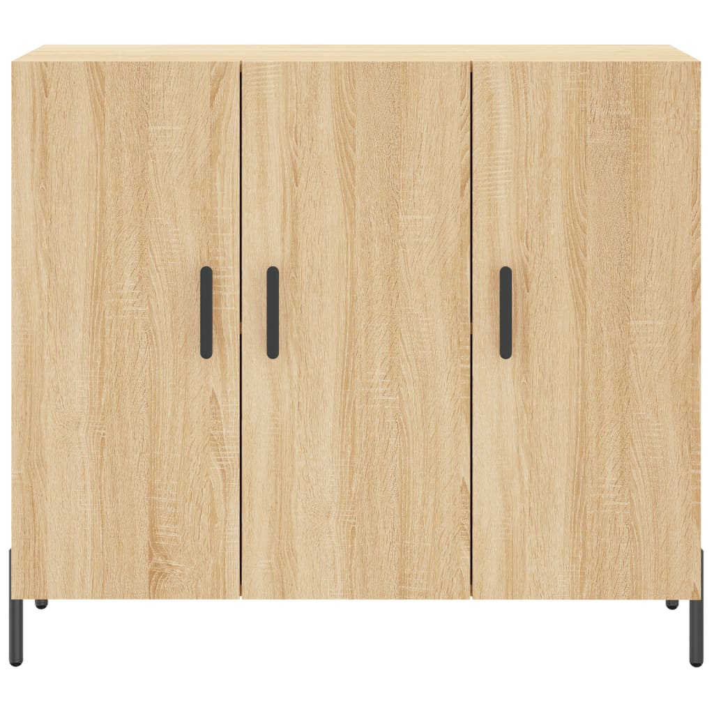 Credenza Rovere Sonoma 90x34x80 cm in Legno Multistrato 828119