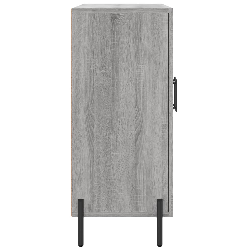 Credenza Grigio Sonoma 90x34x80 cm in Legno Multistrato 828122