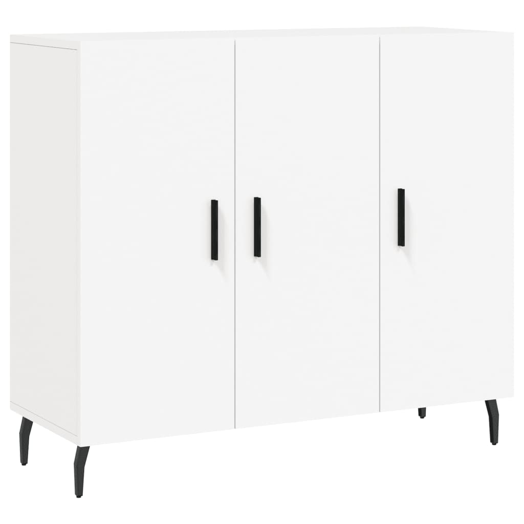 Credenza Bianca 90x34x80 cm in Legno Multistrato 828124