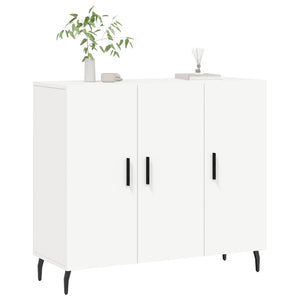 Credenza Bianca 90x34x80 cm in Legno Multistrato 828124