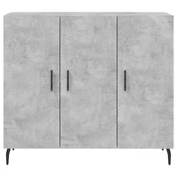 Credenza Grigio Cemento 90x34x80 cm in Legno Multistrato 828128