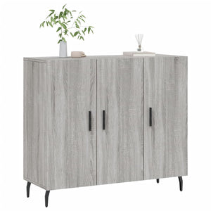 Credenza Grigio Sonoma 90x34x80 cm in Legno Multistratocod mxl 80877