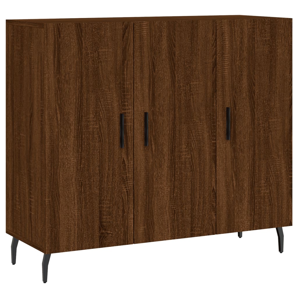 Credenza Rovere Marrone 90x34x80 cm in Legno Multistratocod mxl 104778