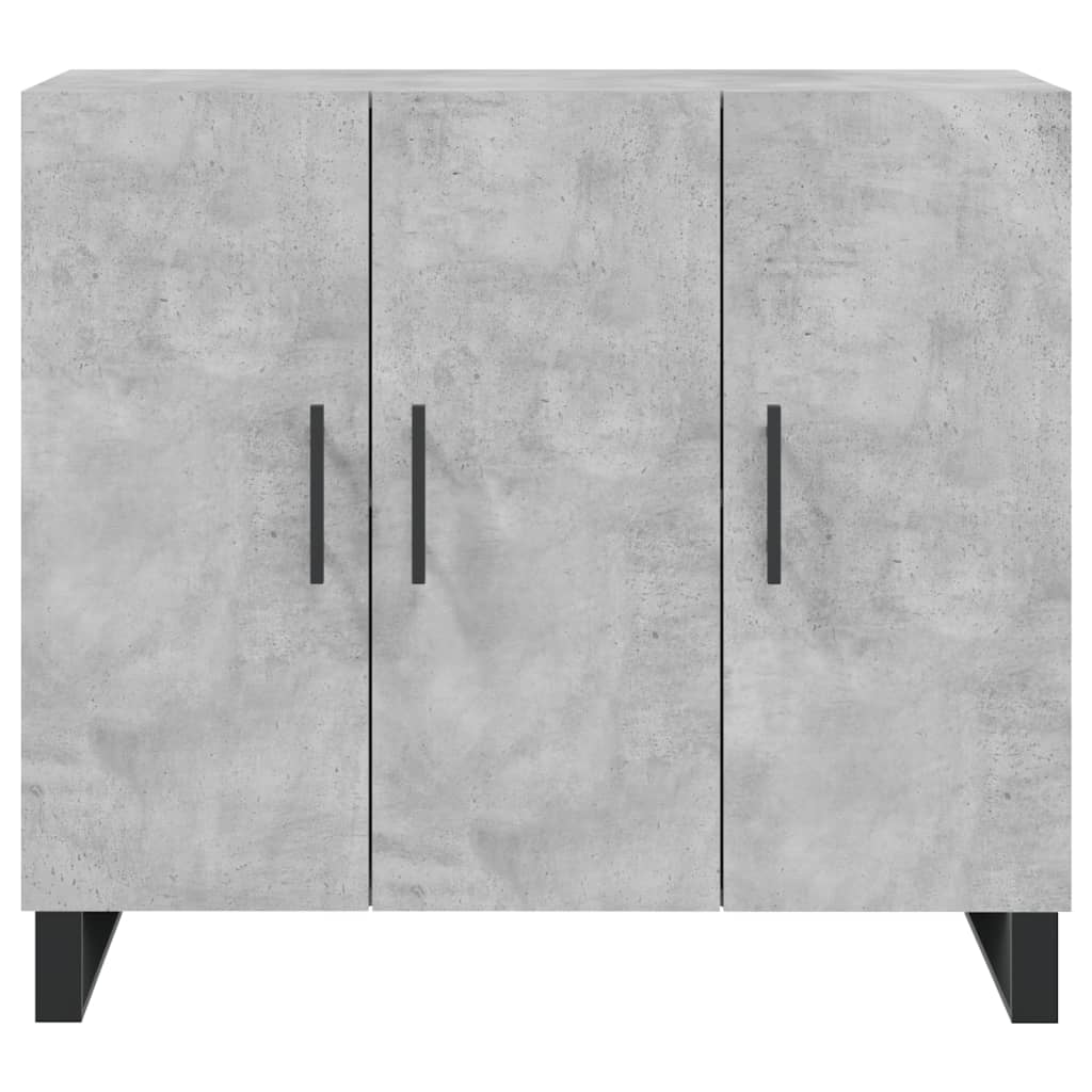 Credenza Grigio Cemento 90x34x80 cm in Legno Multistrato 828136