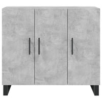 Credenza Grigio Cemento 90x34x80 cm in Legno Multistrato 828136