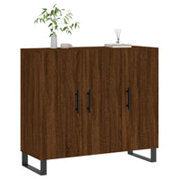 Credenza Rovere Marrone 90x34x80 cm in Legno Multistratocod mxl 81192