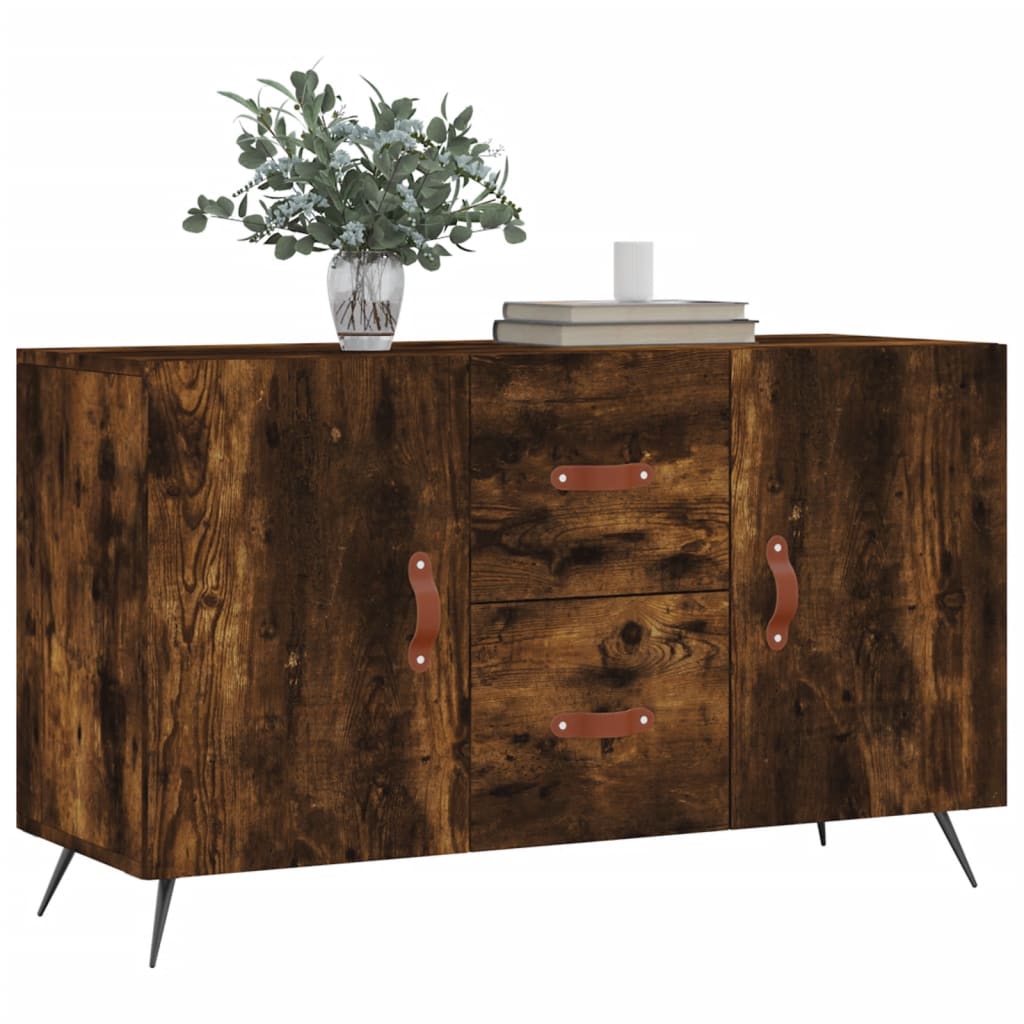 Credenza Rovere Fumo 100x36x60 cm in Legno Multistrato 828145