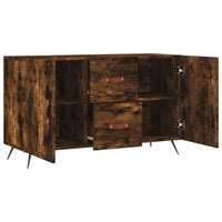 Credenza Rovere Fumo 100x36x60 cm in Legno Multistrato 828145