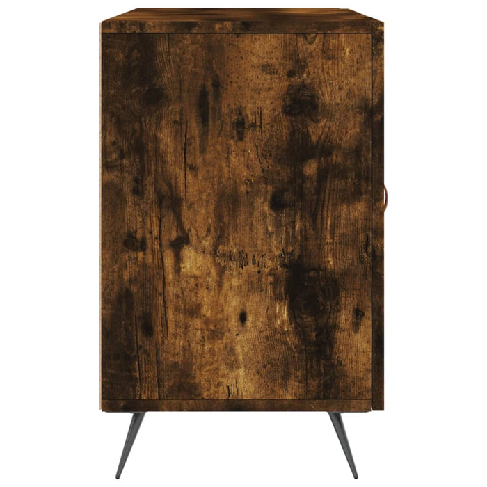 Credenza Rovere Fumo 100x36x60 cm in Legno Multistrato 828145