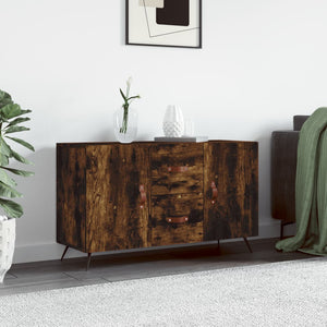 Credenza Rovere Fumo 100x36x60 cm in Legno Multistrato 828145