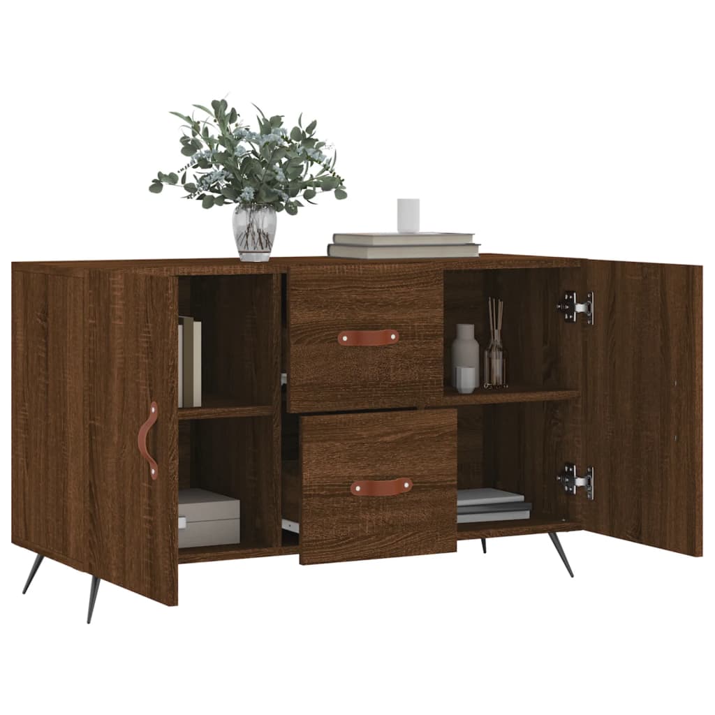 Credenza Rovere Marrone 100x36x60 cm in Legno Multistrato 828147