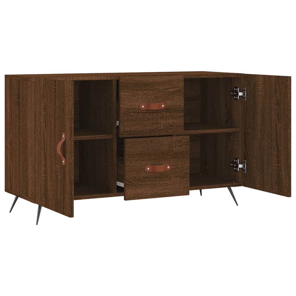 Credenza Rovere Marrone 100x36x60 cm in Legno Multistrato 828147