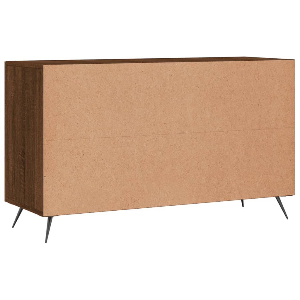 Credenza Rovere Marrone 100x36x60 cm in Legno Multistrato 828147