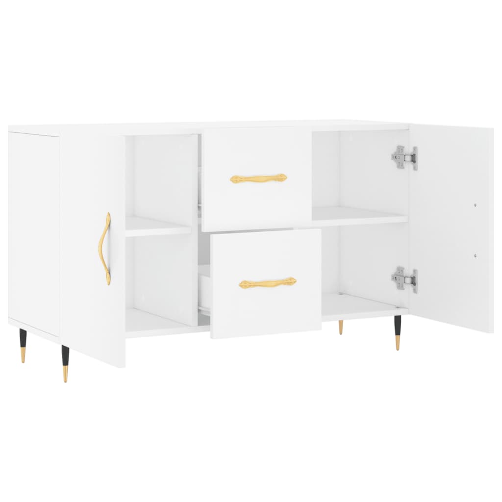 Credenza Bianca 100x36x60 cm in Legno Multistrato 828148