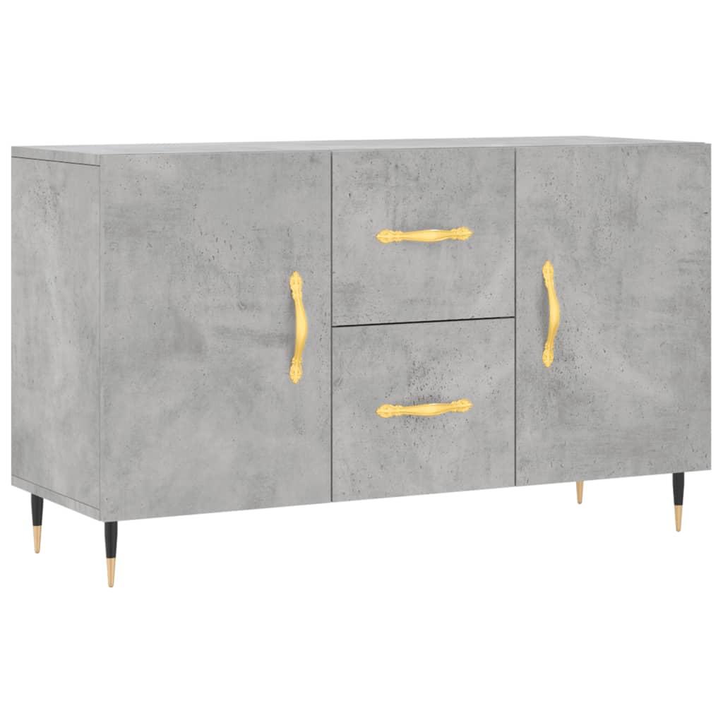 Credenza Grigio Cemento 100x36x60 cm in Legno Multistratocod mxl 103933