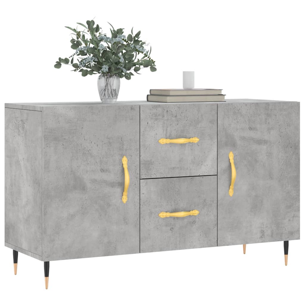 Credenza Grigio Cemento 100x36x60 cm in Legno Multistratocod mxl 103933