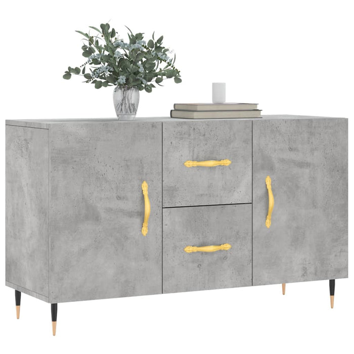 Credenza Grigio Cemento 100x36x60 cm in Legno Multistratocod mxl 103933