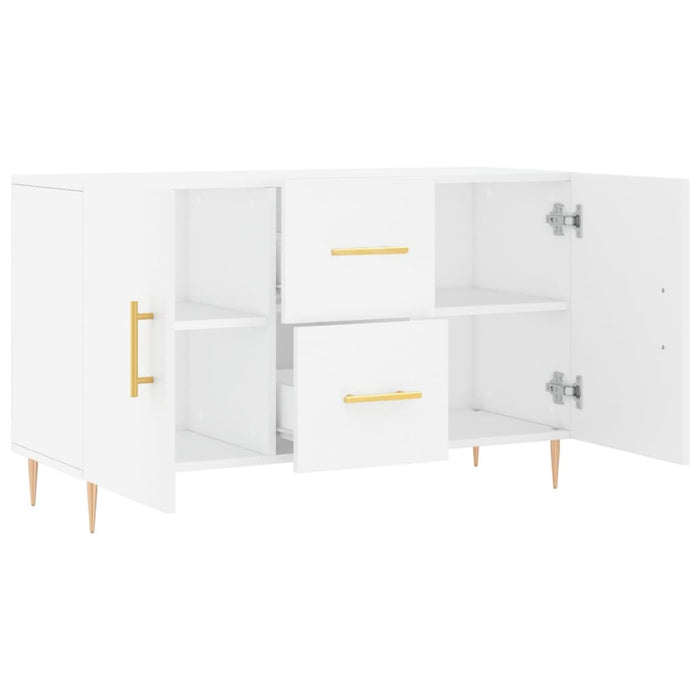 Credenza Bianca 100x36x60 cm in Legno Multistrato 828156