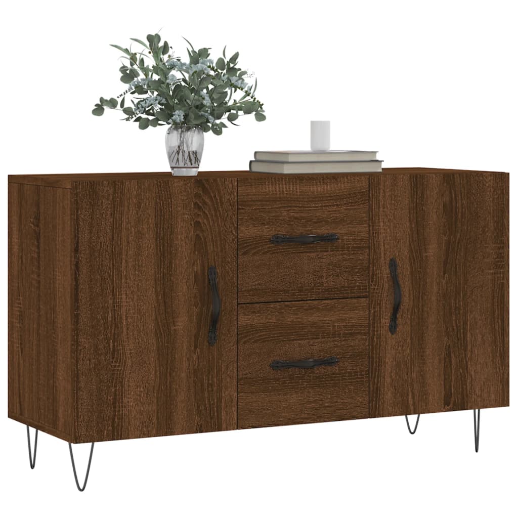 Credenza Rovere Marrone 100x36x60 cm in Legno Multistratocod mxl 104780