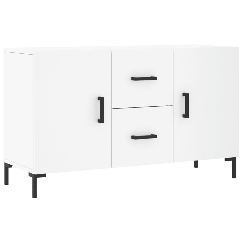 Credenza Bianca 100x36x60 cm in Legno Multistrato 828172