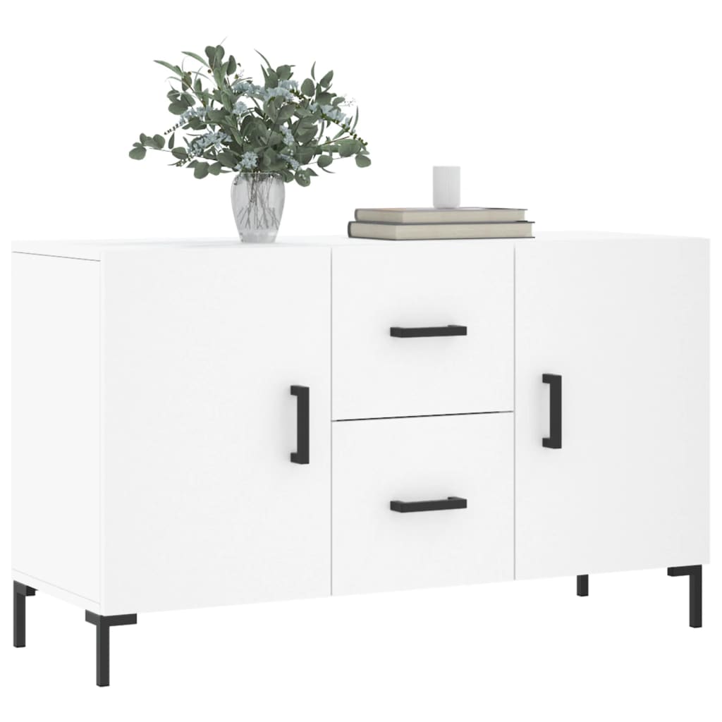 Credenza Bianca 100x36x60 cm in Legno Multistrato 828172