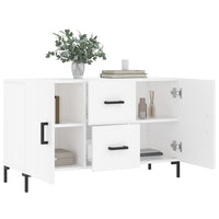 Credenza Bianca 100x36x60 cm in Legno Multistrato 828172