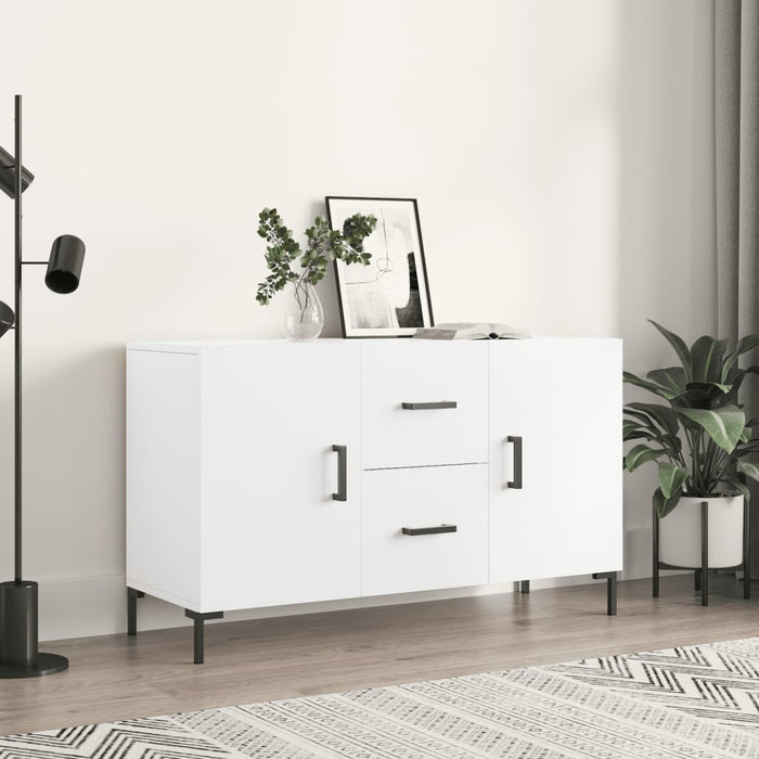 Credenza Bianca 100x36x60 cm in Legno Multistrato 828172