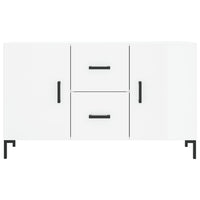 Credenza Bianco Lucido 100x36x60 cm in Legno Multistrato 828174