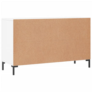 Credenza Bianco Lucido 100x36x60 cm in Legno Multistrato 828174