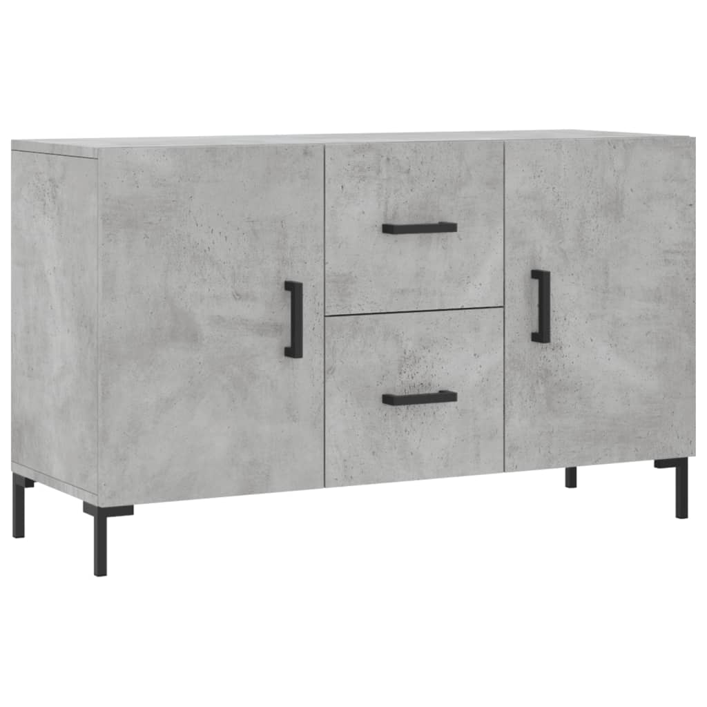 Credenza Grigio Cemento 100x36x60 cm in Legno Multistrato 828176