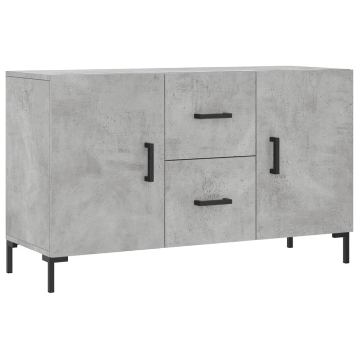 Credenza Grigio Cemento 100x36x60 cm in Legno Multistrato 828176